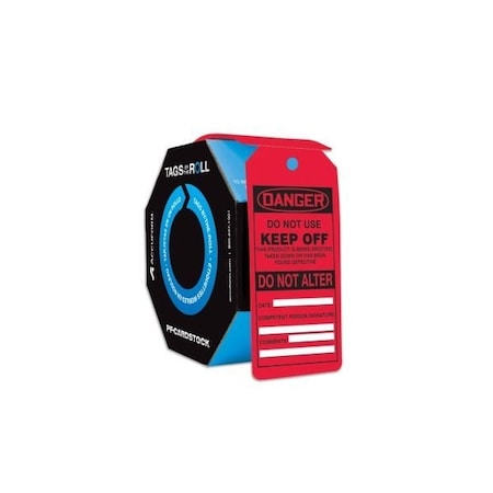 Accuform Danger, PF-Cardstock, 6-5/8 in Width, 3-5/8 in Height TAR307